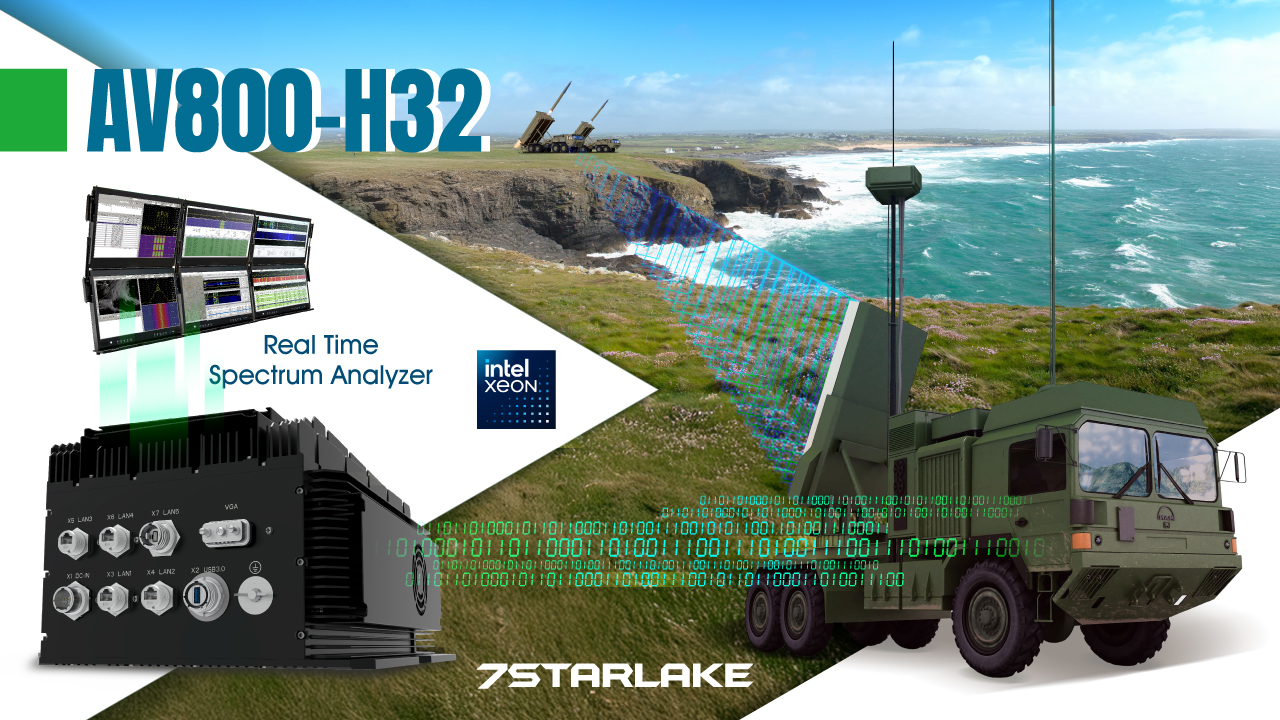 AV800-H32 IP65 conduction-cooled military GPU server by 7STARLAKE 