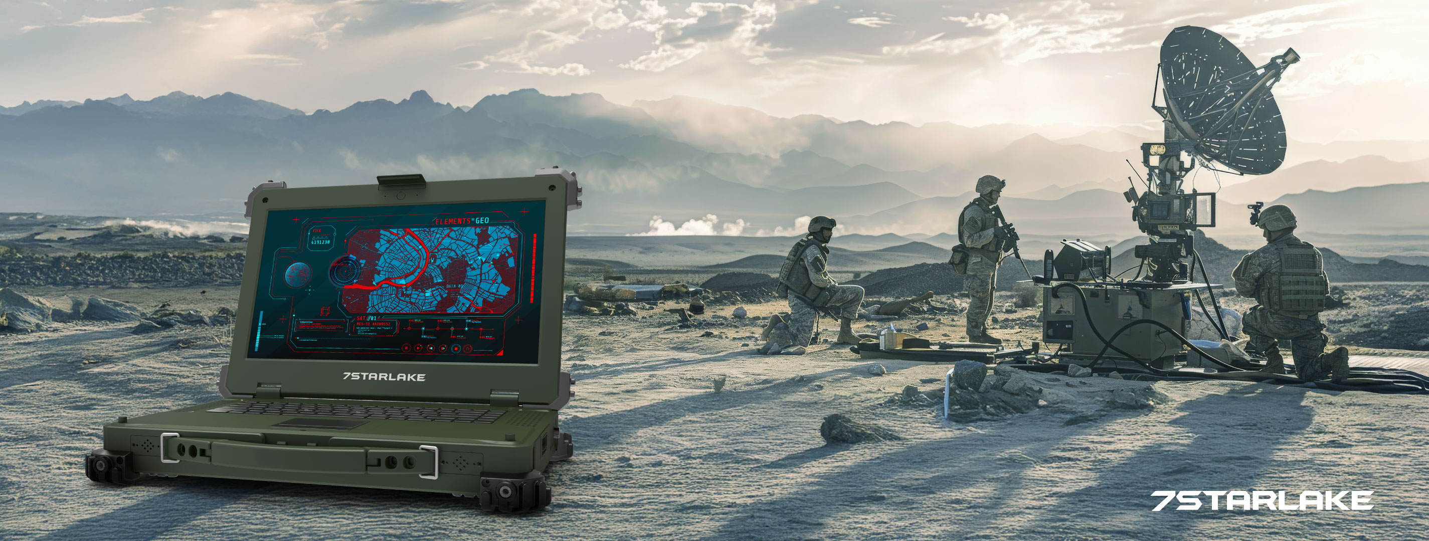 C4ISR with 7STARLAKE Military GPU FPGA Laptop