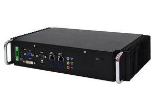 PER335A is a system of high performance and durability. Powered by PERFECTRON’s INS8335A high performance motherboard, PER335A can thrive at +70℃ without processor throttling and continually presents superior 2.3 GHz clock speed. 8 bit DIO can meet the needs of various different applications, such as automation, medical, surveillance, transportation and military. Wide range DC input design from 9V to 24V can protect the system from sudden current fluctuation. For applications that require extreme resistance to shock and vibration, PER335A has passed IEC 60068-2-64& IEC 60068-2-27 vibration and shock tests. In an effort to permanently vanquish the malfunction due to crash and collision, PER335A is equipped with four rubber foot stands at the front side to prevent possible damages to I/O and power switch. With industrial grade handles assembled on two sides of the system, easy installation and utmost mobility are warranted.