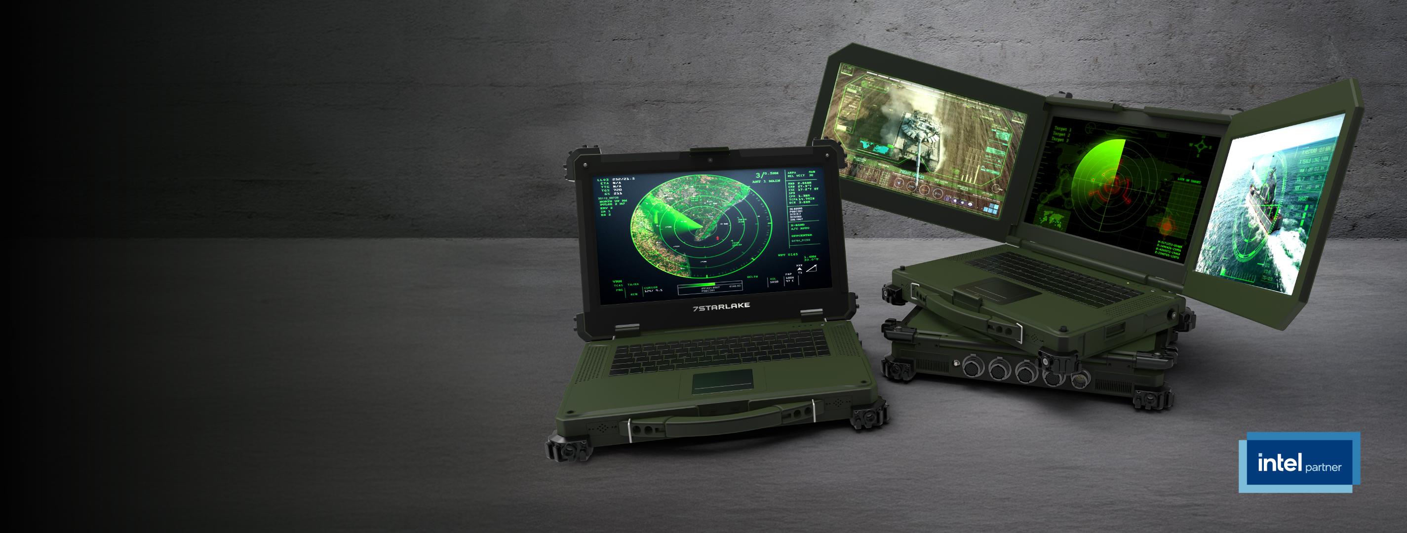 X7-PS3 Triple Display Military Laptop