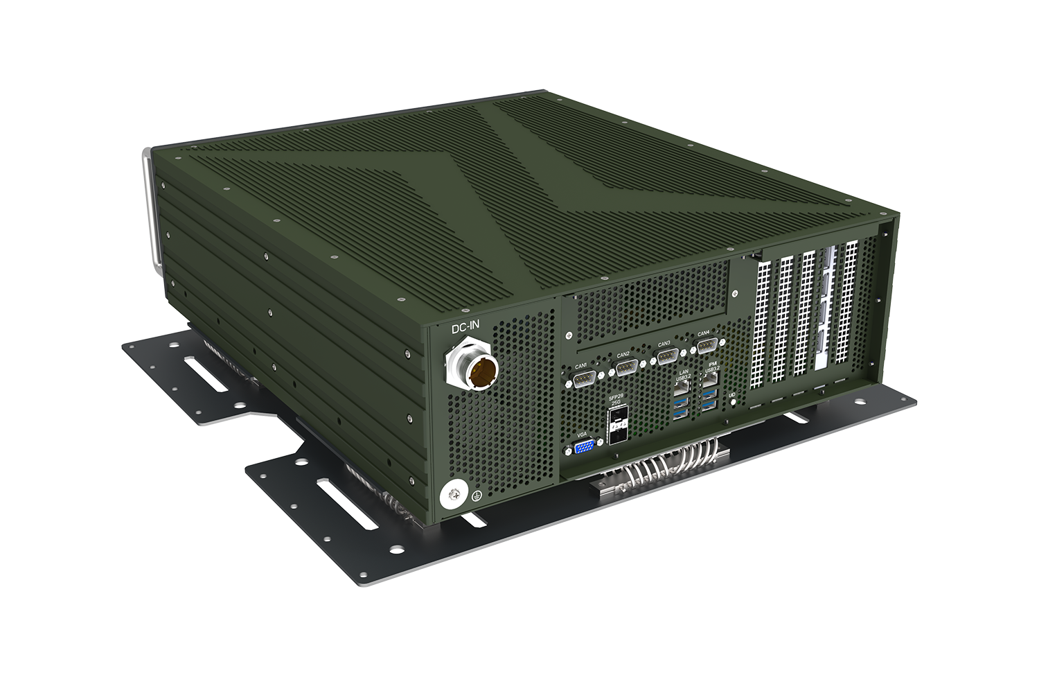 AV400 Ampere 128 CORE Rugged GPU Server 