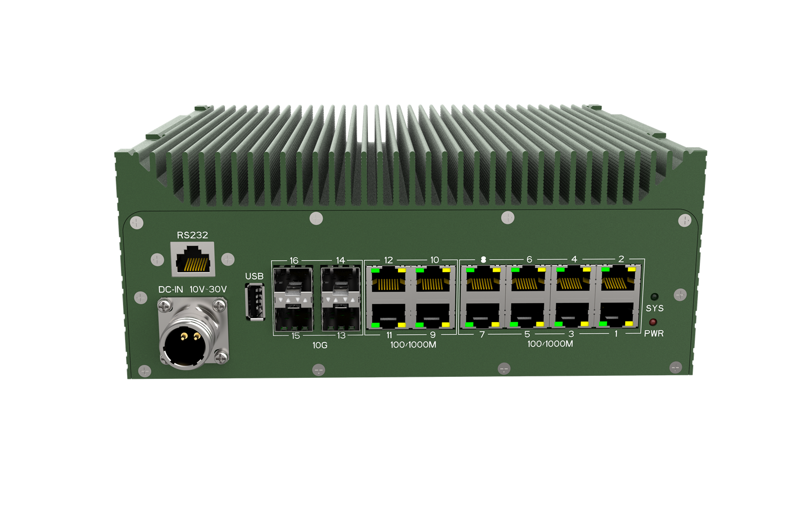 THOR200-P16 16 Ports Rugged Switch