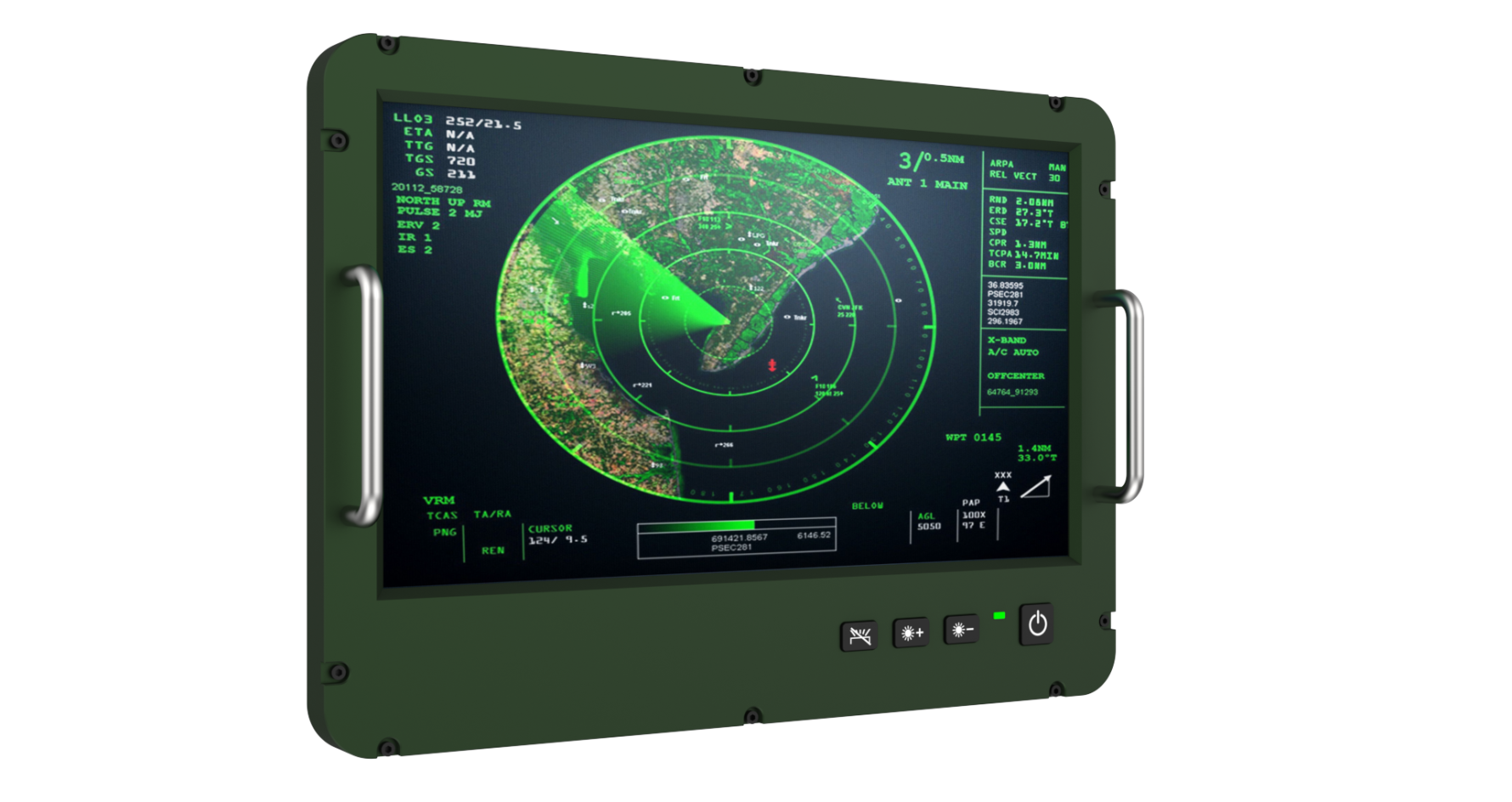 SKY21-P04 Rugged Smart Display for Military Shipboards
