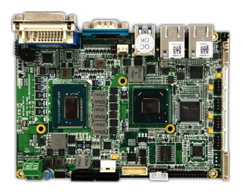 3.5" SBC Intel® Ivy Bridge Processor i7-3517UE, Multi-Display by DVI-D, VGA, LVDS, Dual Intel® GbE LAN, +12V DC-in -40°C to 85°C