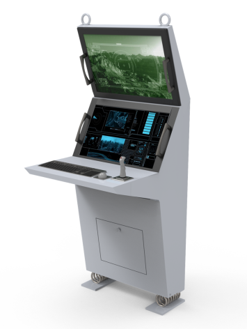 MILCON-200 Dual Displays Military Console